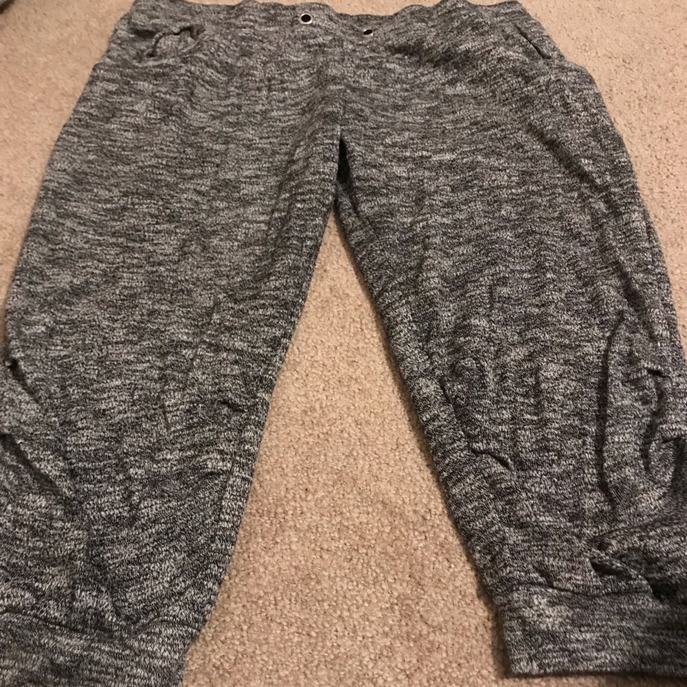 💜TRADED💜 Gray calf- lengthed sweats